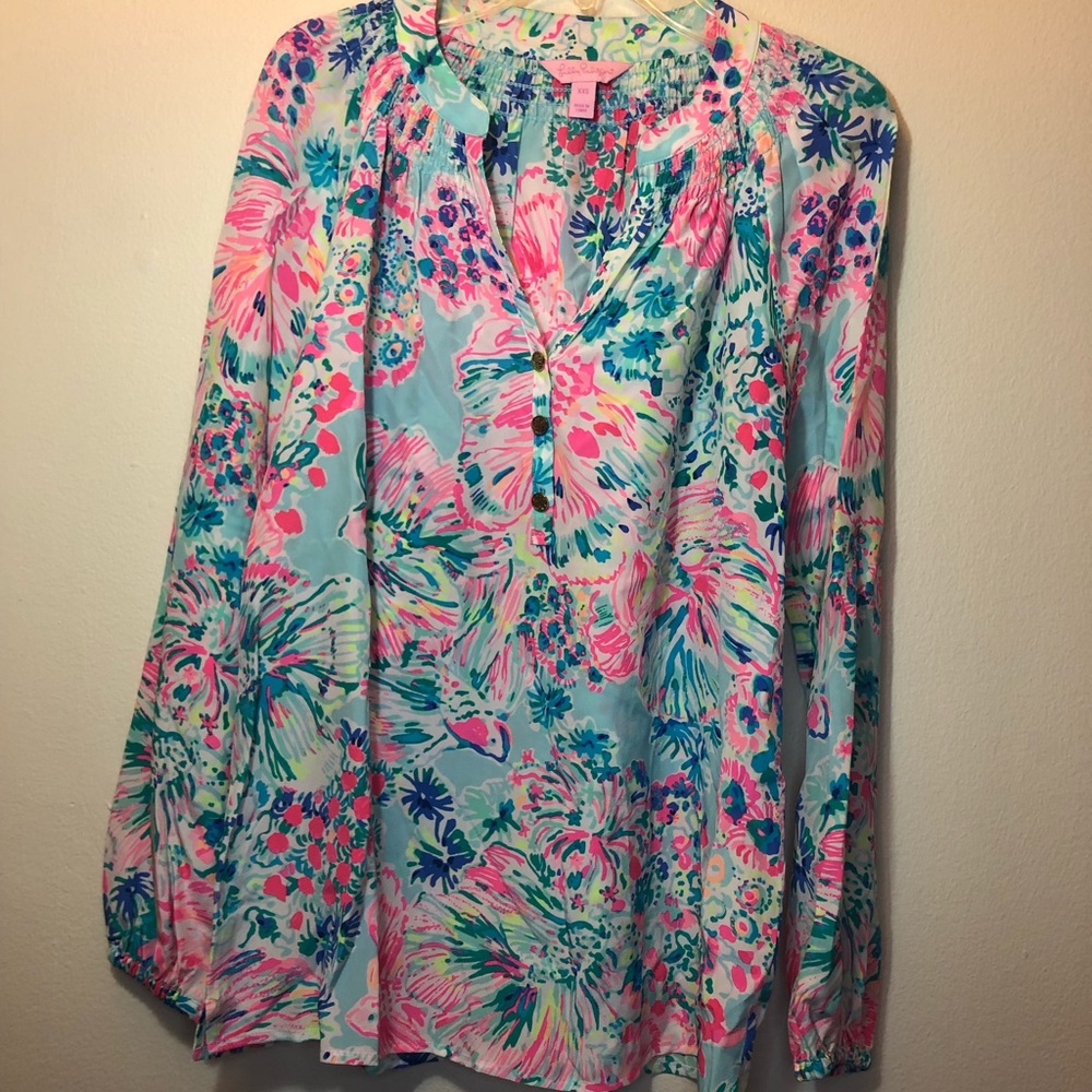 Lilly Pulitzer Elsa Silk Top
